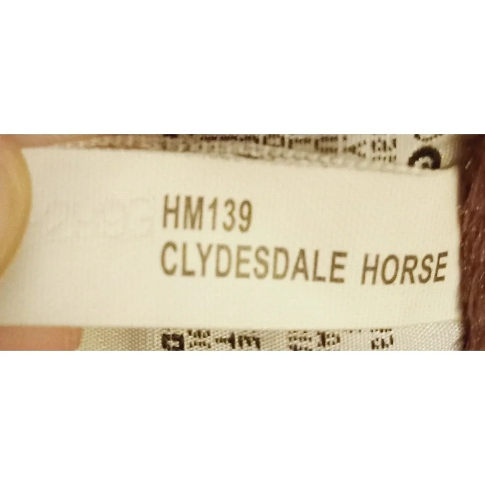 Ganz Webkinz Clydesdale Horse Stuffed Animal Plush Toy / NO CODE